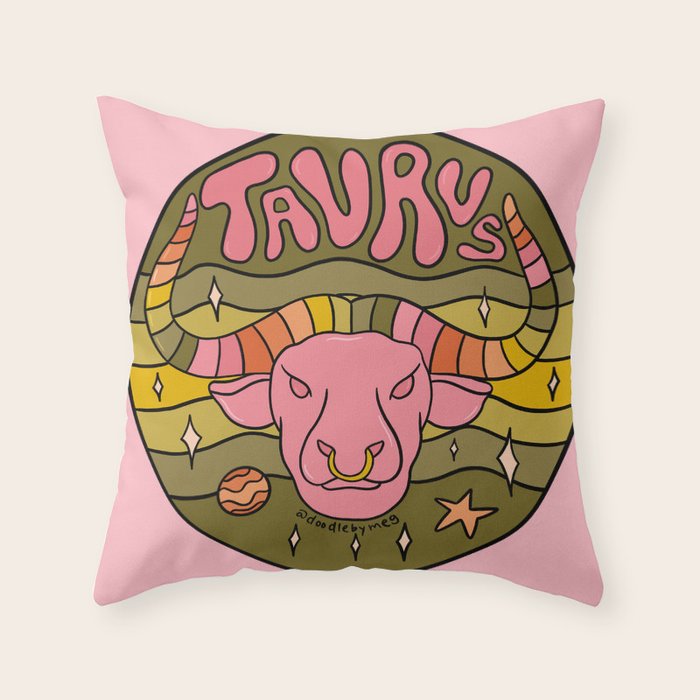 2020 Taurus Throw Pillow Gallery Image 1