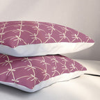 Bows & Ribbons Pattern XXXIII Plum Purple Pillow Sham Gallery Image 3