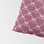 Bows & Ribbons Pattern XXXIII Plum Purple Pillow Sham Gallery Image 4