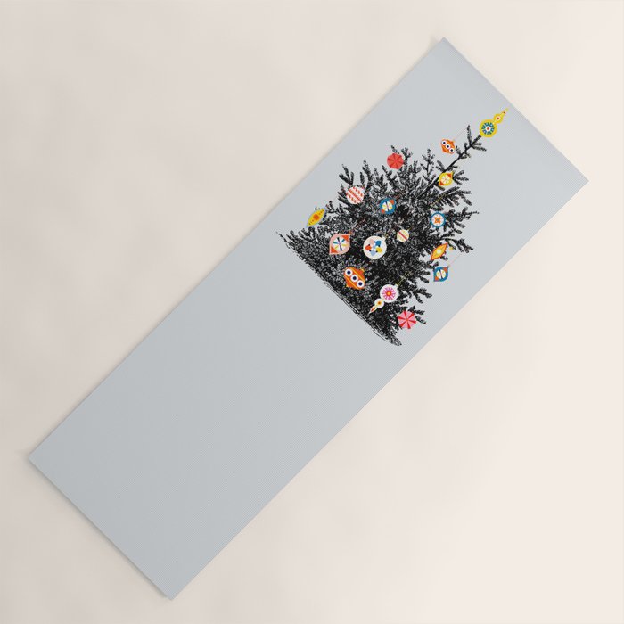 Decorated christmas tree Yoga Mat Gallery Image 1