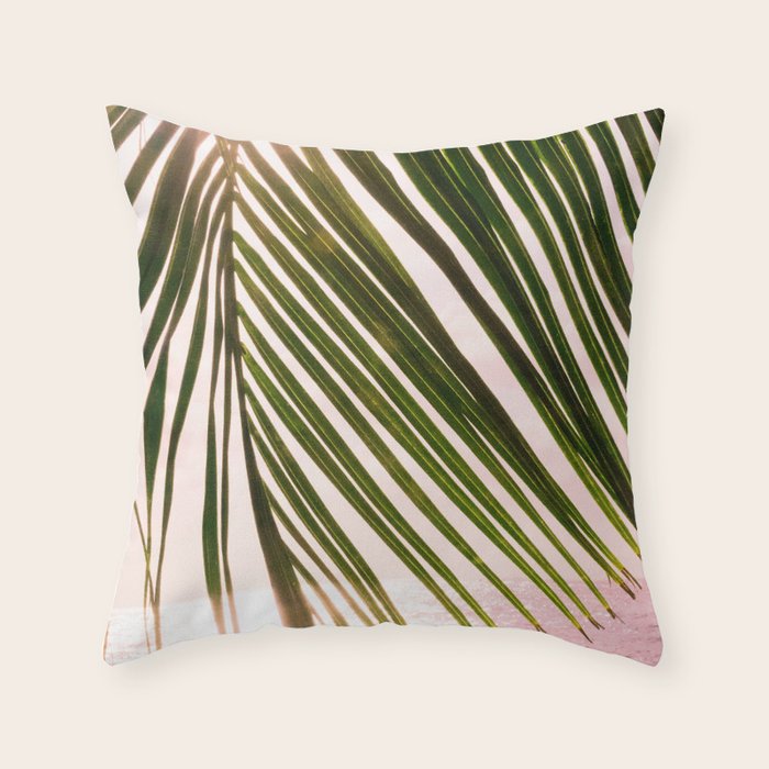 Tropical Sunset Ocean Palm Dream #2 #tropical #beach #wall #decor #art #society6 Throw Pillow Gallery Image 6