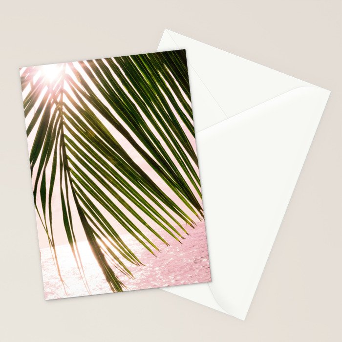 Tropical Sunset Ocean Palm Dream #2 #tropical #beach #wall #decor #art #society6 Stationery Card Gallery Image 2