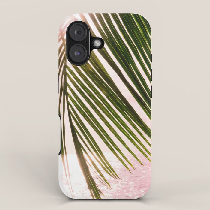 Tropical Sunset Ocean Palm Dream #2 #tropical #beach #wall #decor #art #society6 iPhone Case Gallery Image 1