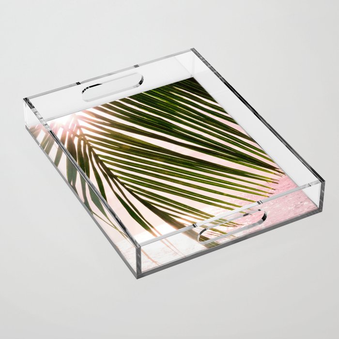 Tropical Sunset Ocean Palm Dream #2 #tropical #beach #wall #decor #art #society6 Acrylic Tray Gallery Image 1