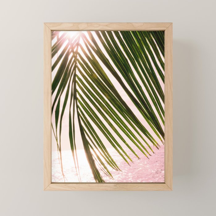 Tropical Sunset Ocean Palm Dream #2 #tropical #beach #wall #decor #art #society6 Mini Art Print Gallery Image 1