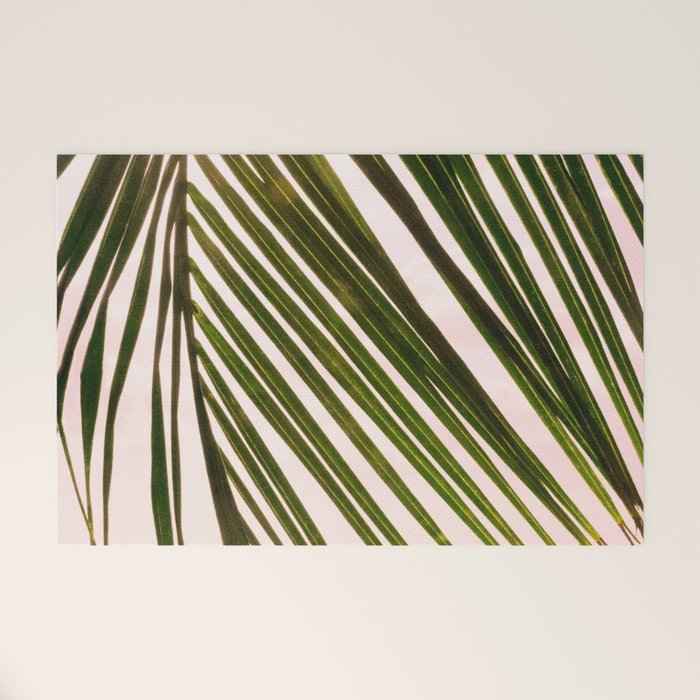 Tropical Sunset Ocean Palm Dream #2 #tropical #beach #wall #decor #art #society6 Welcome Mat Gallery Image 1