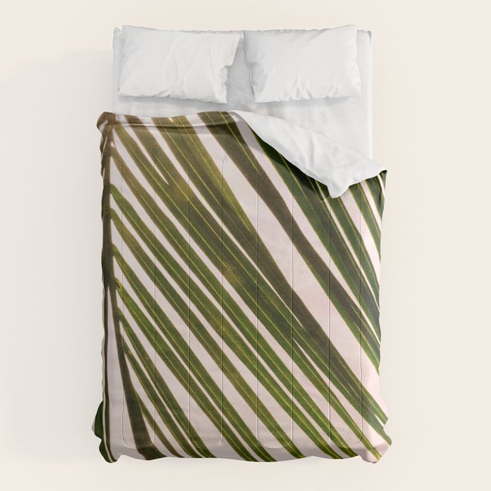 Tropical Sunset Ocean Palm Dream #2 #tropical #beach #wall #decor #art #society6 Comforter Gallery Image 1