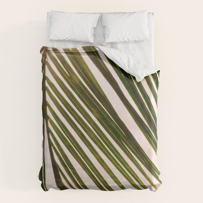 Tropical Sunset Ocean Palm Dream #2 #tropical #beach #wall #decor #art #society6 Duvet Cover Gallery Image 1