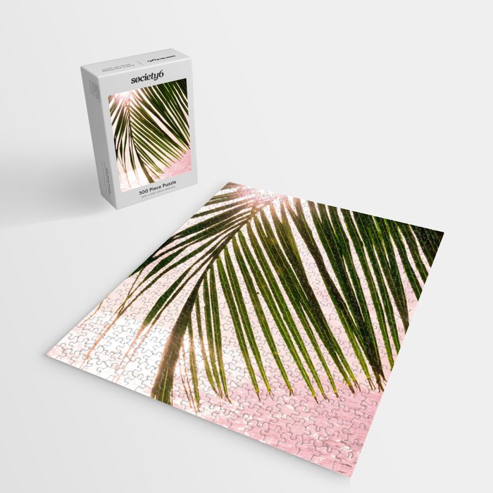 Tropical Sunset Ocean Palm Dream #2 #tropical #beach #wall #decor #art #society6 Jigsaw Puzzle Gallery Image 2