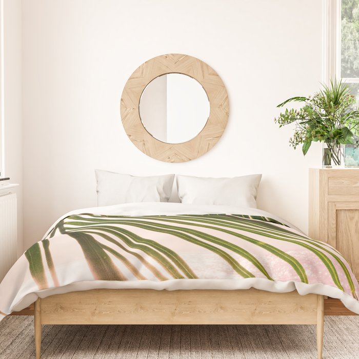 Tropical Sunset Ocean Palm Dream #2 #tropical #beach #wall #decor #art #society6 Duvet Cover Gallery Image 3
