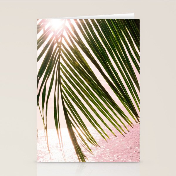 Tropical Sunset Ocean Palm Dream #2 #tropical #beach #wall #decor #art #society6 Stationery Card Gallery Image 2