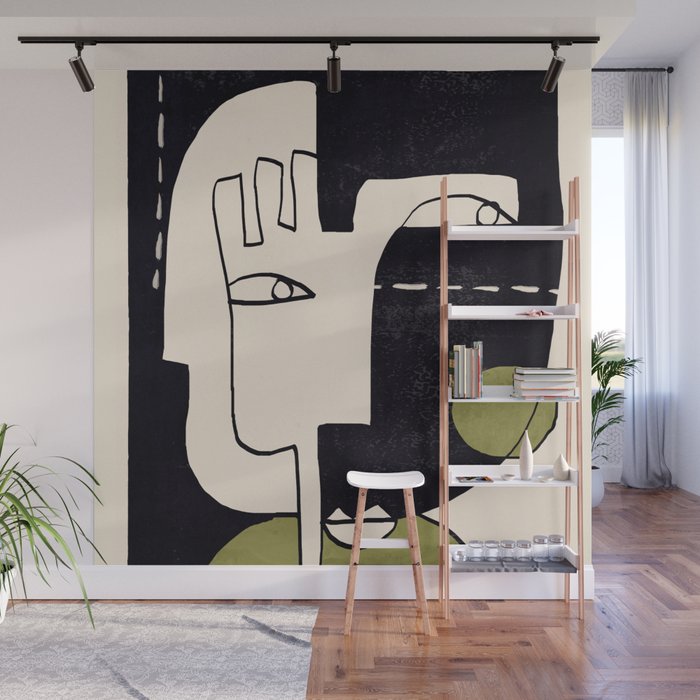 Abstract Face 55/2 Wall Mural Gallery Image 1