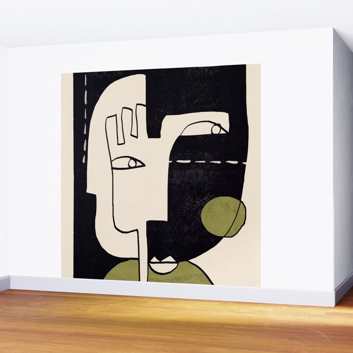 Abstract Face 55/2 Wall Mural Gallery Image 2