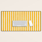 STRIPES - 07 - Goldenrod Desk Mat Gallery Image 1
