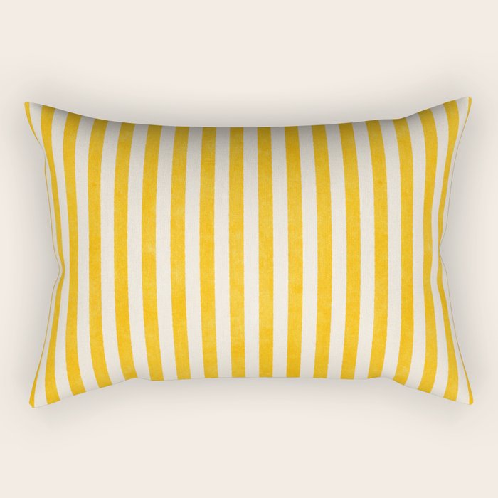 STRIPES - 07 - Goldenrod Rectangular Pillow Gallery Image 2