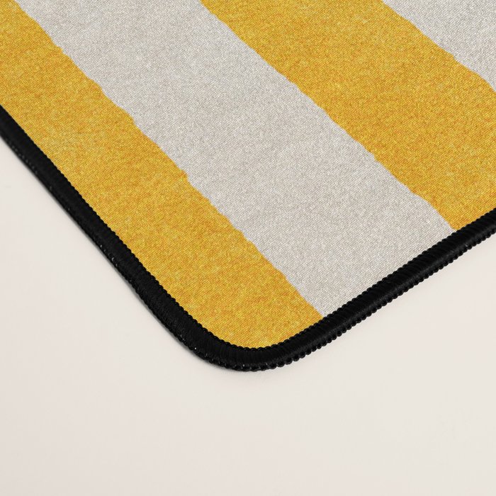 STRIPES - 07 - Goldenrod Desk Mat Gallery Image 4