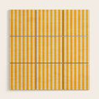 STRIPES - 07 - Goldenrod Wood Wall Art Gallery Image 1