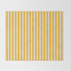 STRIPES - 07 - Goldenrod Throw Blanket Gallery Image 2