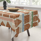 Gingerbread Village Stripe Tablecloth Gallery Image 3
