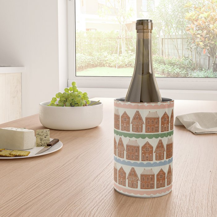 Gingerbread Village Stripe Wine Chiller Gallery Image 4
