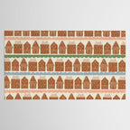 Gingerbread Village Stripe Tablecloth Gallery Image 2