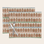 Gingerbread Village Stripe Placemat Gallery Image 1