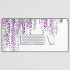 purple wisteria in bloom Desk Mat Gallery Image 1