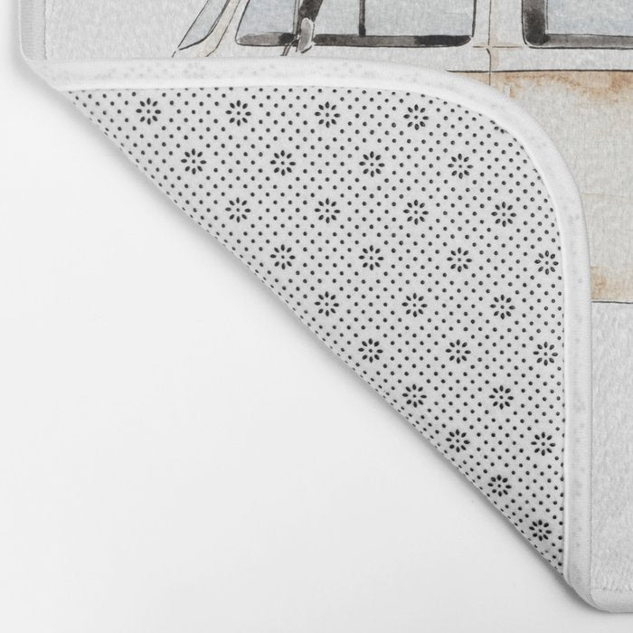 Surf Vintage Minivan Bath Mat Gallery Image 2