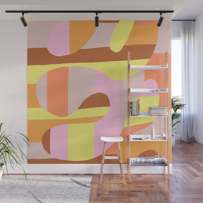 Golden Curve Wall Mural Gallery Image 1