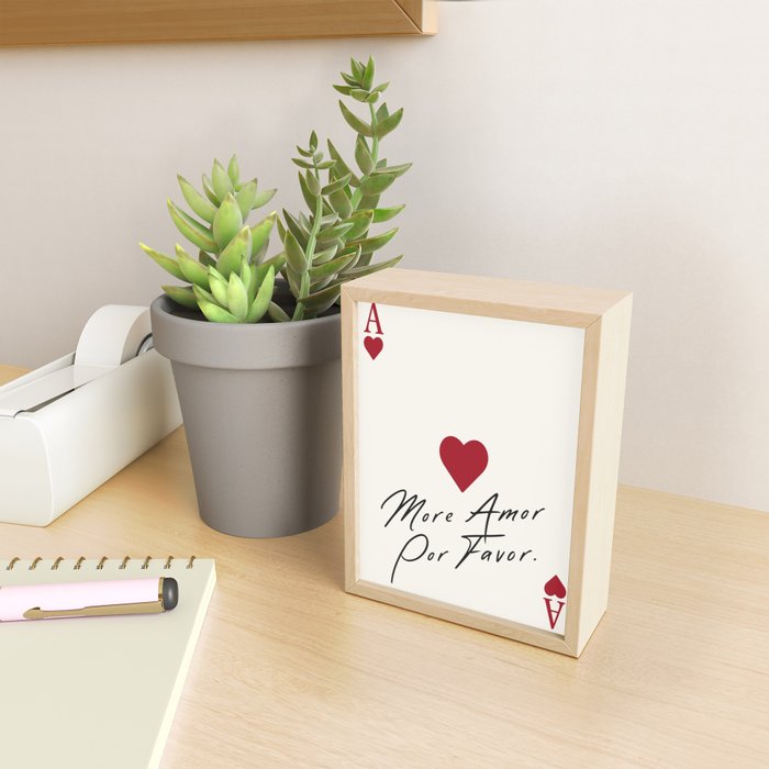 Ace of hearts - more amor por favor Mini Art Print Gallery Image 2