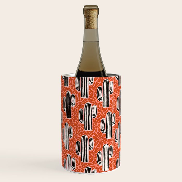 Sonora - red, pink, black, and white  Wine Chiller Gallery Image 3