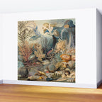 Ocean Life by James M Sommerville 1859 Funky Quirky Cute Cozy Boho Maximalism Maximalist Wall Mural Gallery Image 2