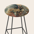 Ocean Life by James M Sommerville 1859 Funky Quirky Cute Cozy Boho Maximalism Maximalist Stool Gallery Image 2