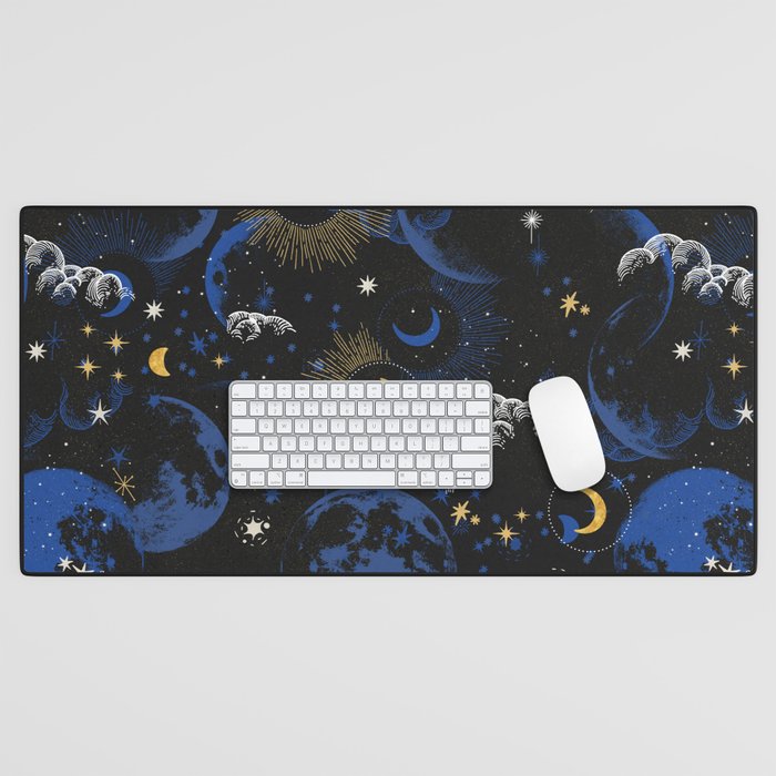 Night sky of stars abstract D Desk Mat Gallery Image 1