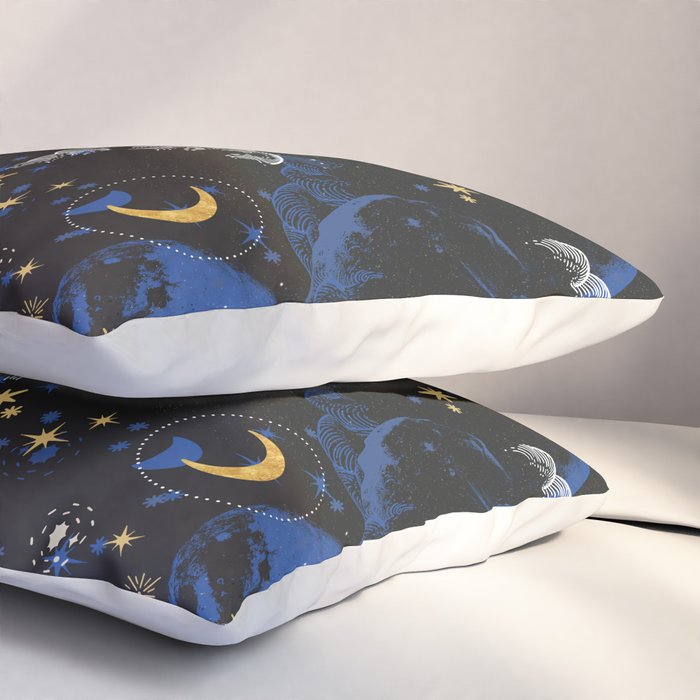 Night sky of stars abstract D Pillow Sham Gallery Image 3