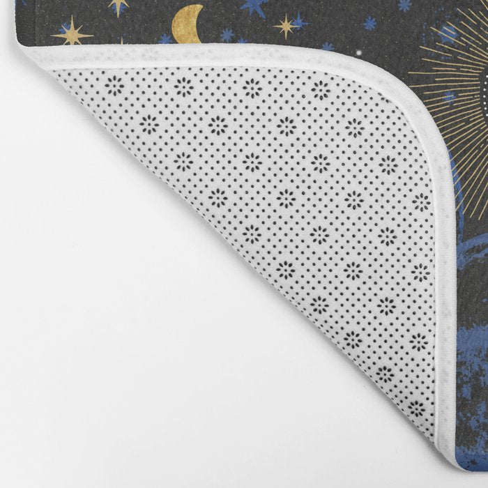 Night sky of stars abstract D Bath Mat Gallery Image 2
