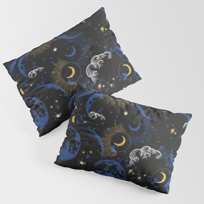 Night sky of stars abstract D Pillow Sham Gallery Image 1