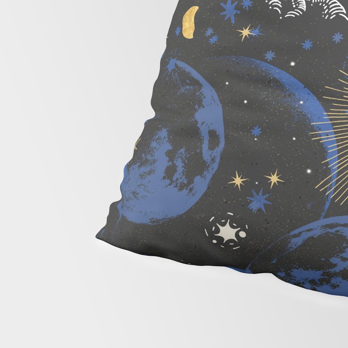 Night sky of stars abstract D Pillow Sham Gallery Image 4