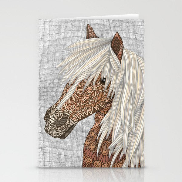Haflinger Horse Stationery Card Gallery Image 2