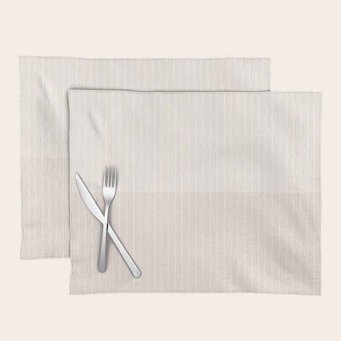 Color Block Lines IX Subtle Off White Placemat Gallery Image 1