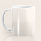 Color Block Lines IX Subtle Off White Coffee Mug Gallery Image 3