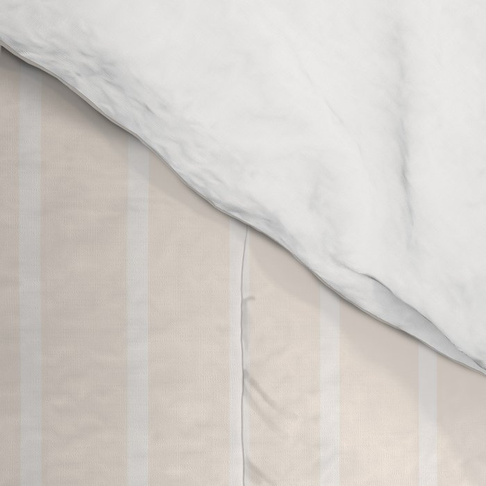 Color Block Lines IX Subtle Off White Comforter Gallery Image 4