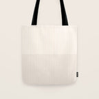 Color Block Lines IX Subtle Off White Tote Bag Gallery Image 1