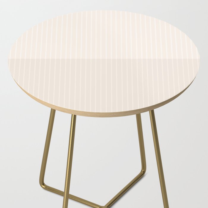 Color Block Lines IX Subtle Off White Side Table Gallery Image 2