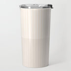 Color Block Lines IX Subtle Off White Travel Mug Gallery Image 2