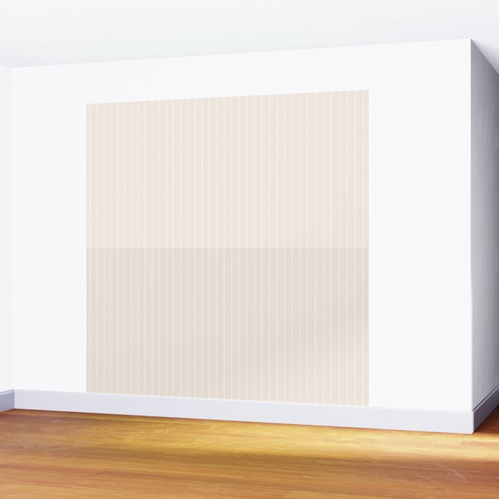 Color Block Lines IX Subtle Off White Wall Mural Gallery Image 2