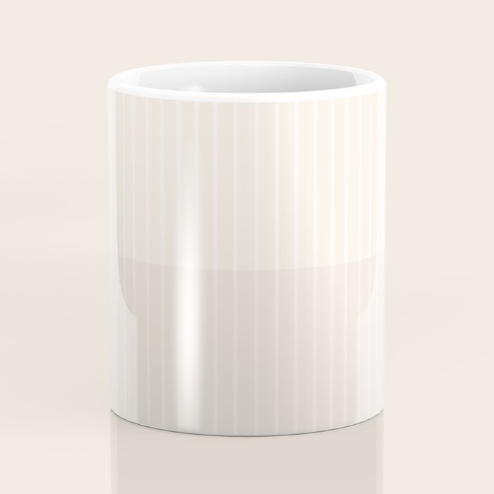 Color Block Lines IX Subtle Off White Coffee Mug Gallery Image 4