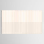 Color Block Lines IX Subtle Off White Tablecloth Gallery Image 2