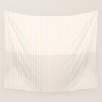Color Block Lines IX Subtle Off White Wall Tapestry Gallery Image 4