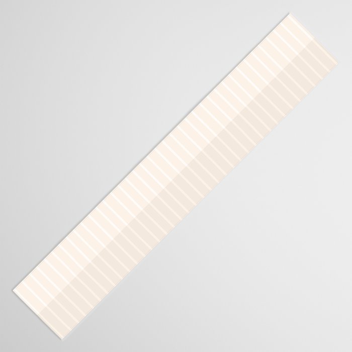 Color Block Lines IX Subtle Off White Table Runner Gallery Image 3